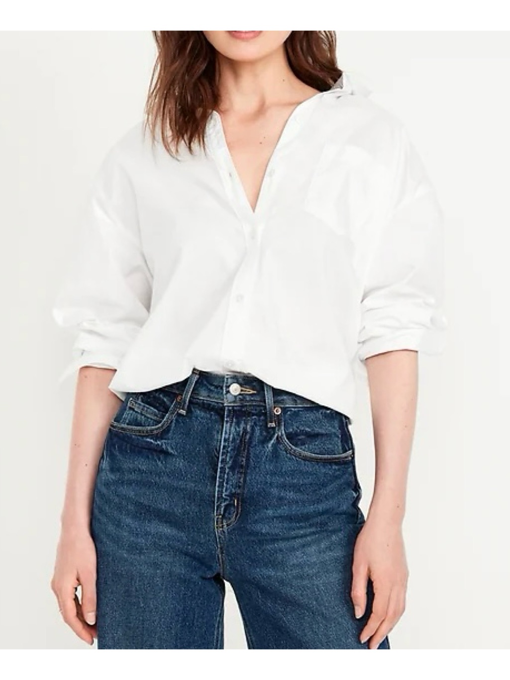 Old Navy | The Boyfriend Oversized Button Down Shirt